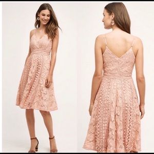 Anthropologie | HD in Paris Astrid Lace Pink Dress